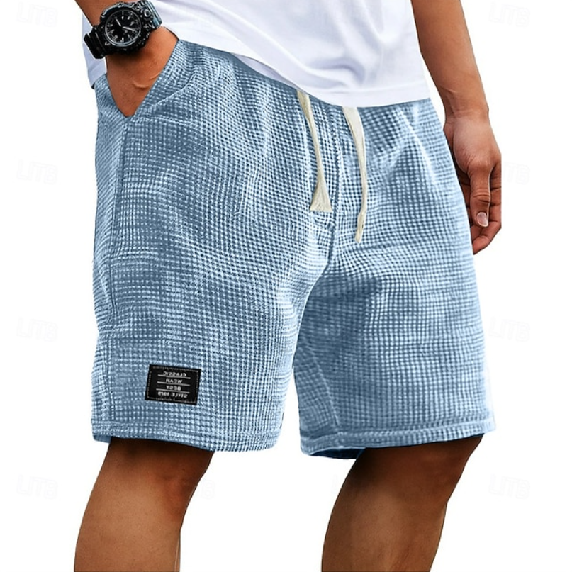 Short à texture gaufrée