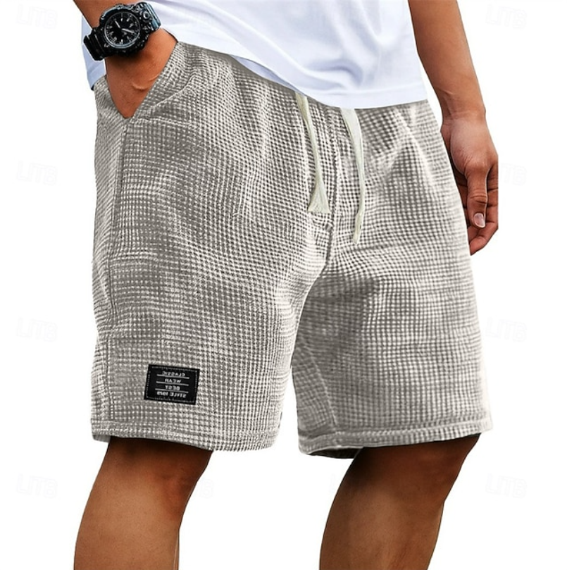 Short à texture gaufrée