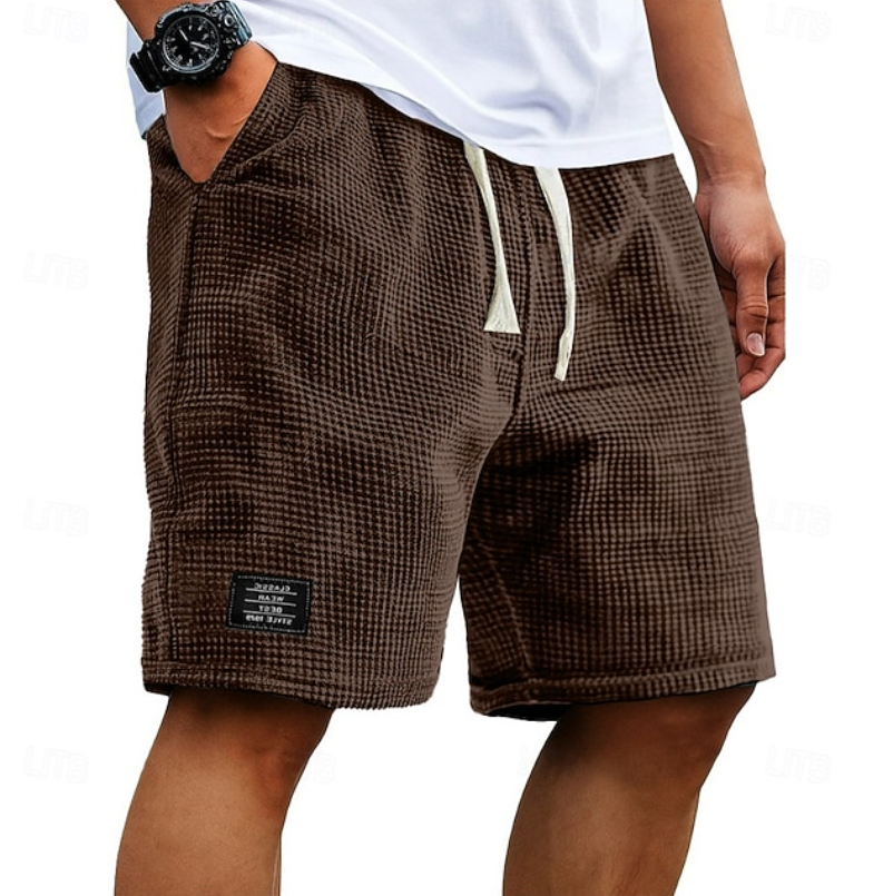 Short d'été en tissu gaufré