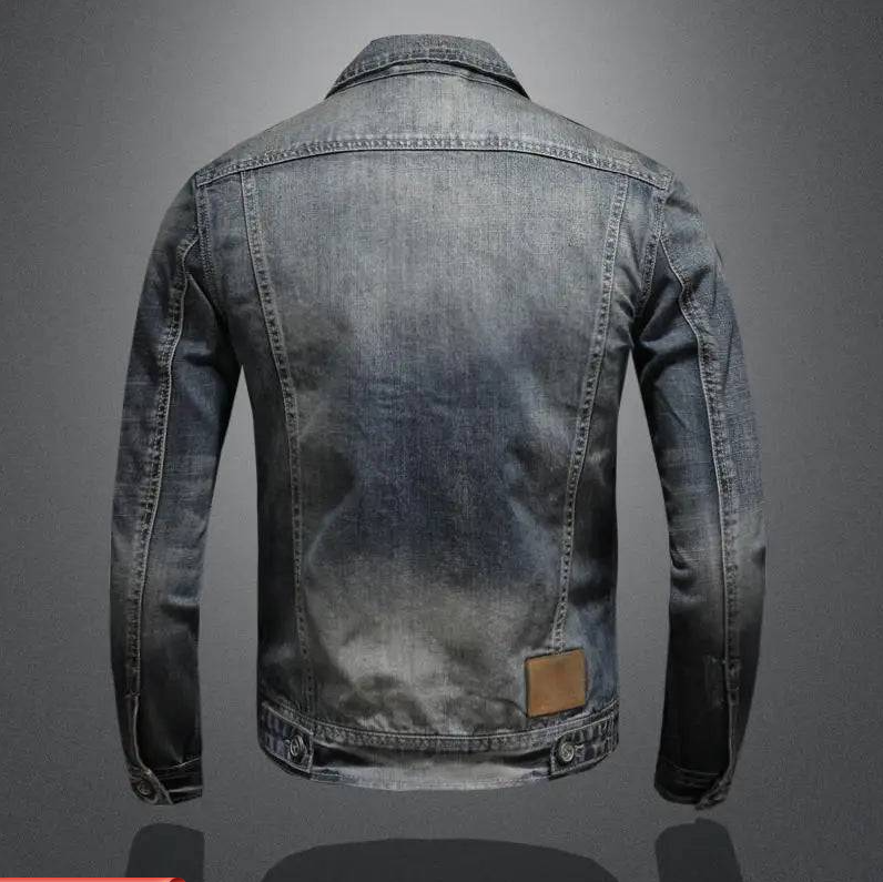 Veste en jean délavé zippée