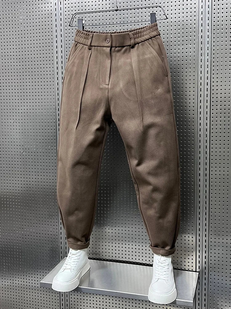 Pantalon fuselé à plis coupe décontractée pour le quotidien homme – Vallauris