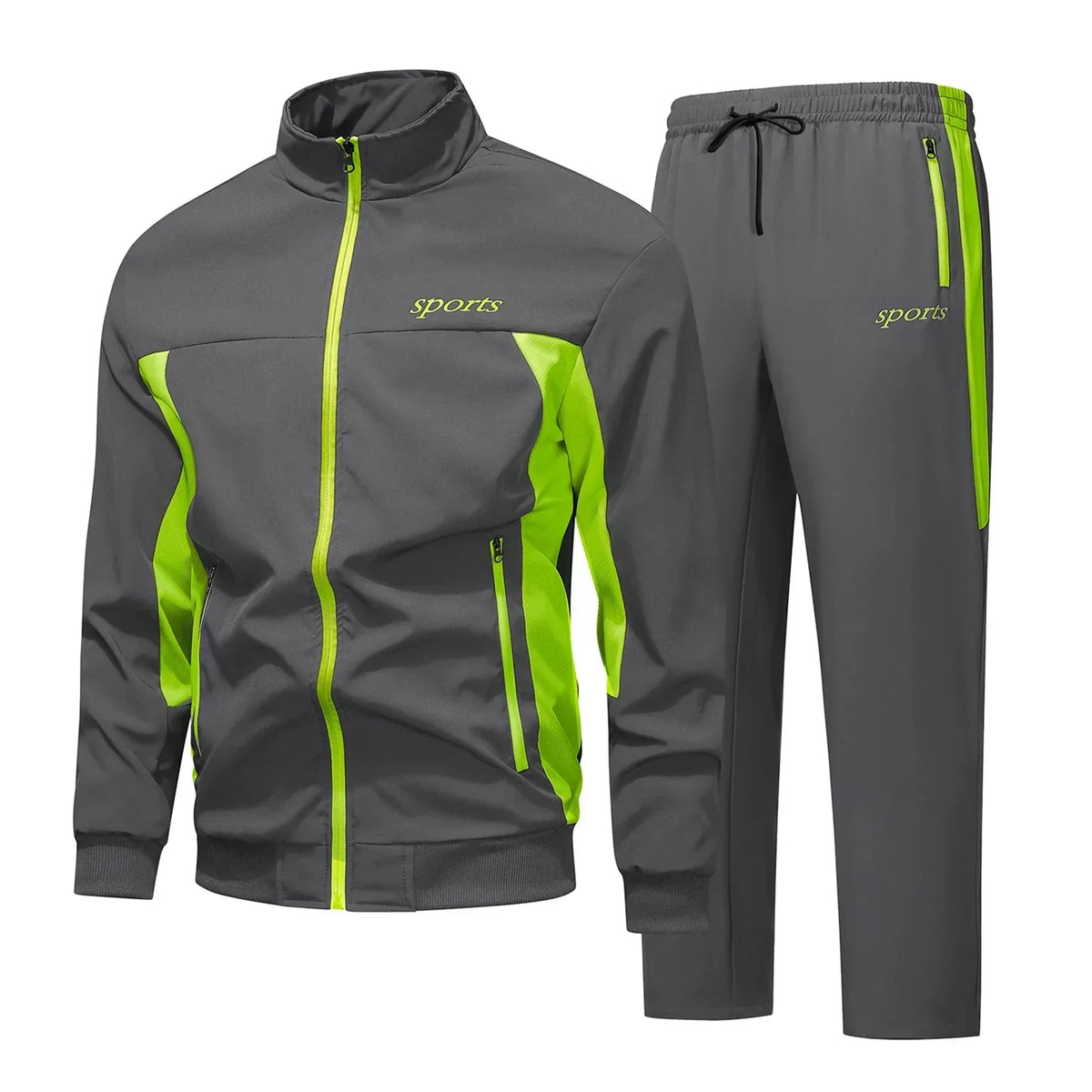Ensemble survêtement veste zippée et pantalon pour le sport et les voyages homme – Aubeterre