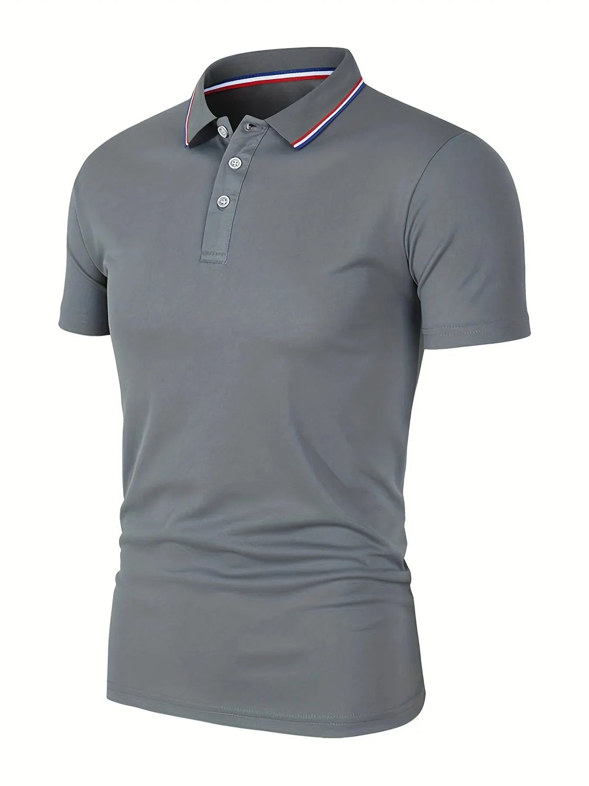 Polo d'été uni manches courtes
