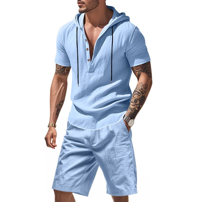 Ensemble sweat à capuche et short