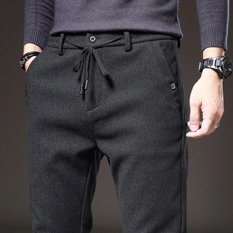 Pantalon jogger coupe ajustée au chic discret au style intemporel homme – Céreste