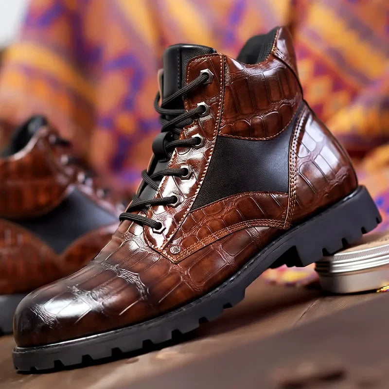 Chaussures habillées effet cuir lisse