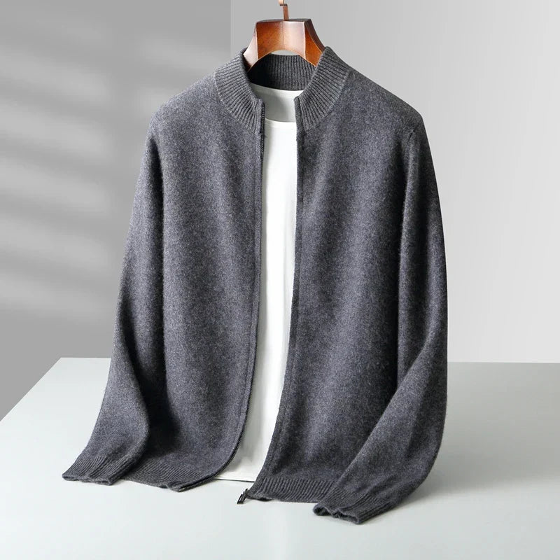 Gilet de luxe en laine de cachemire coupe soignée premium homme – Lanildut