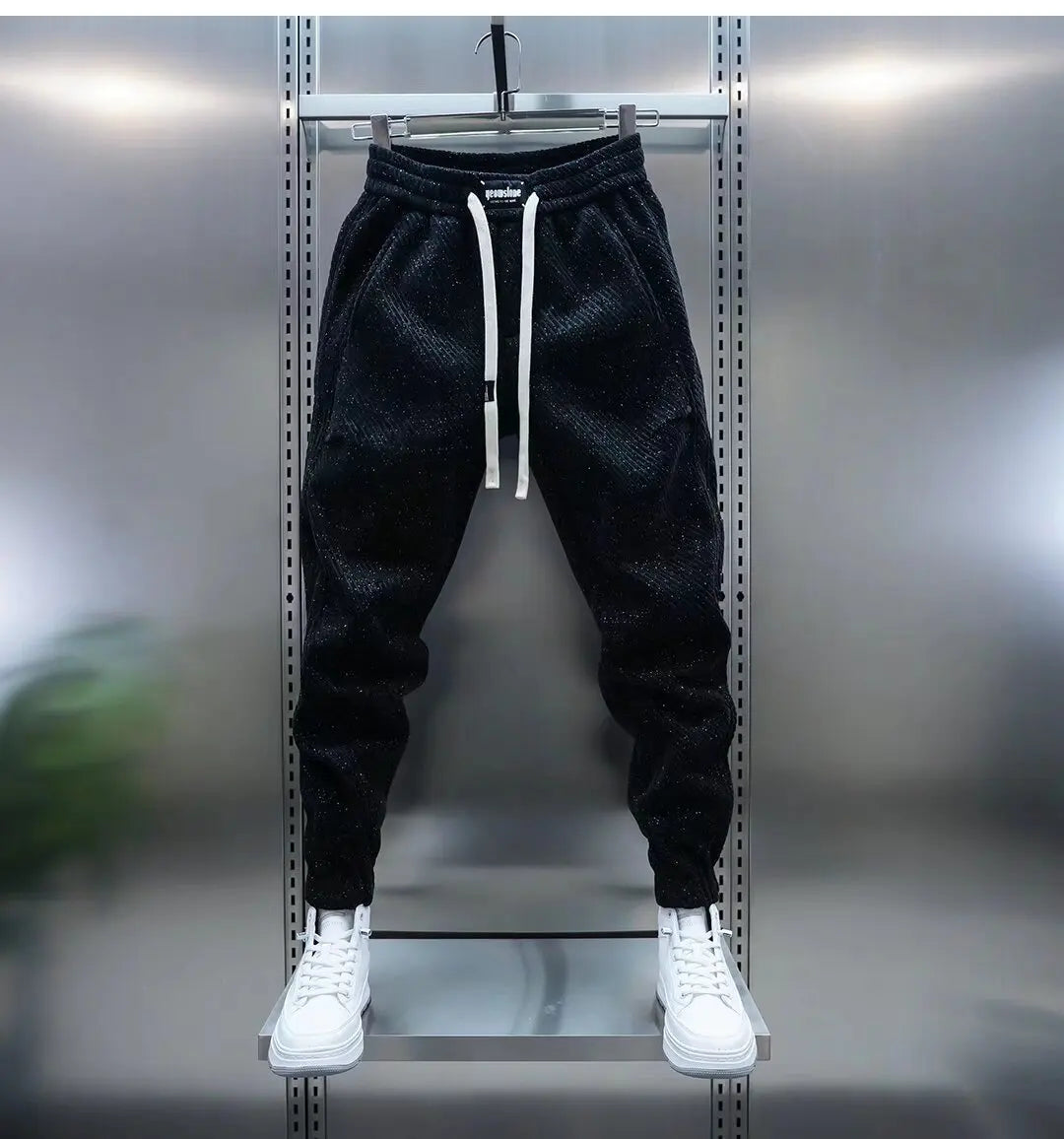 Pantalon jogger fuselé à cordon