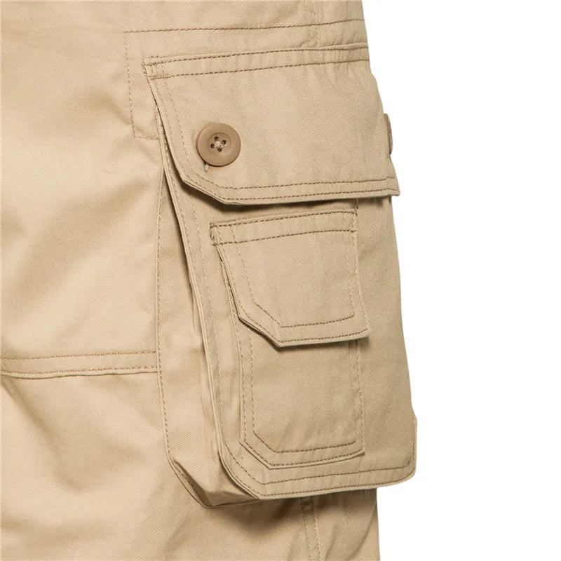 Short cargo à poches latérales pour homme