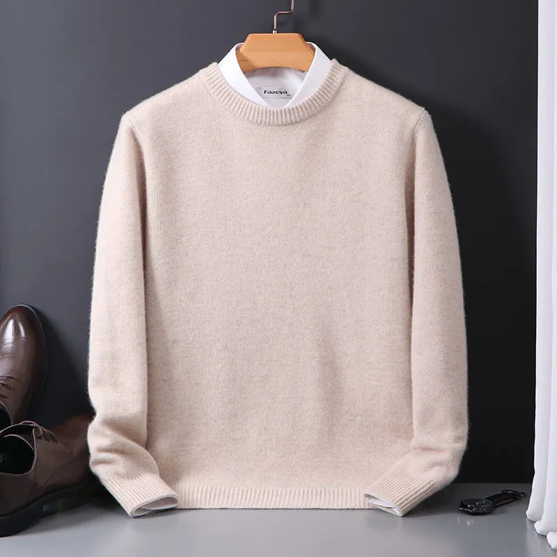 Pull élégant à détail chemise finesse discrète homme – Plestin
