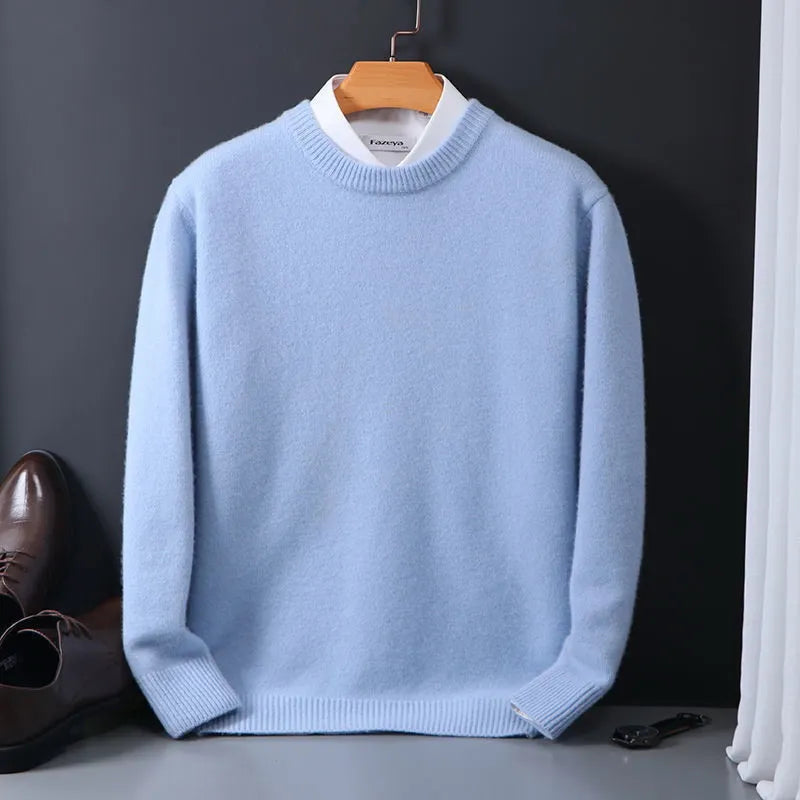 Pull élégant à détail chemise finesse discrète homme – Plestin