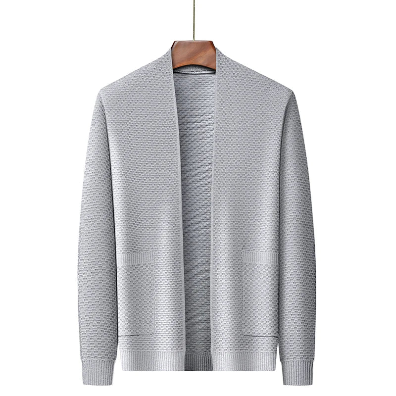 Veste souple en tissu jacquard texturé