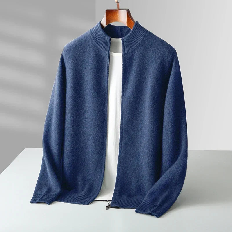 Gilet de luxe en laine de cachemire coupe soignée premium homme – Lanildut