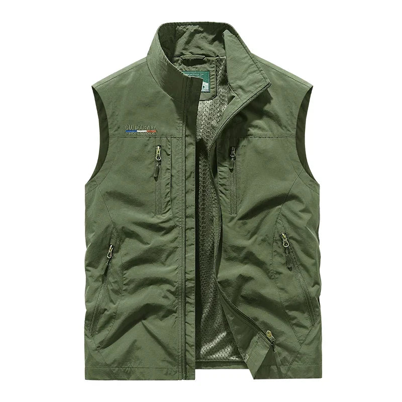 Gilet sans manches technique de randonnée coupe libre à poches homme – La Réole