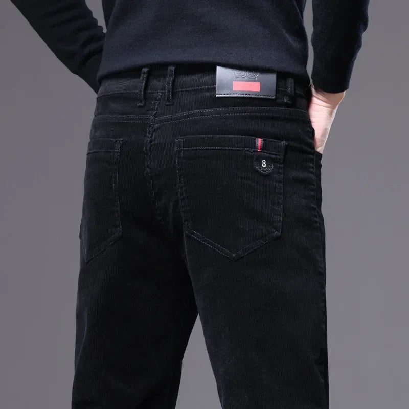 Pantalon en matière premium coupe droite élégante décontractée homme – Ascain