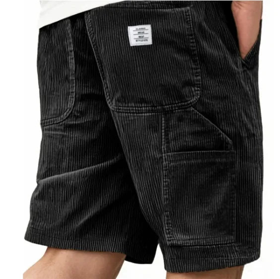Short cargo en velours côtelé