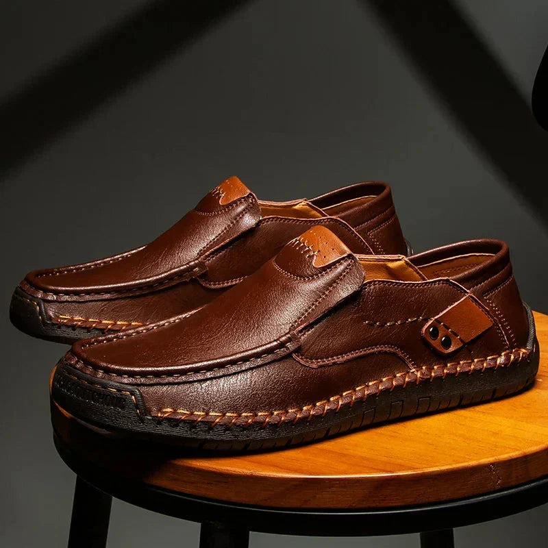 Mocassins en cuir classiques intemporels allure sobre homme – Buzançais