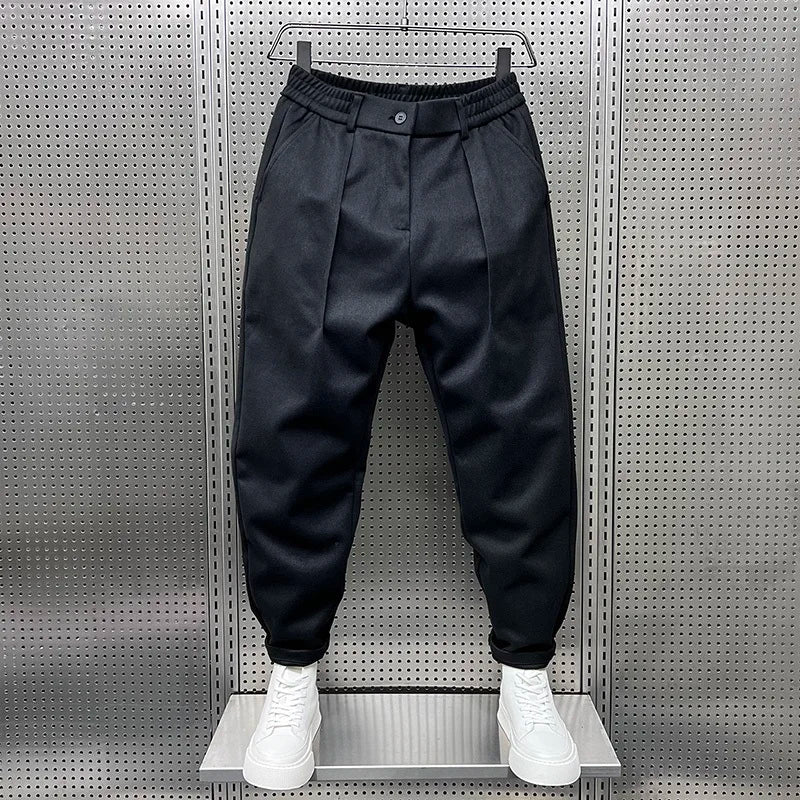 Pantalon fuselé à plis coupe décontractée pour le quotidien homme – Vallauris