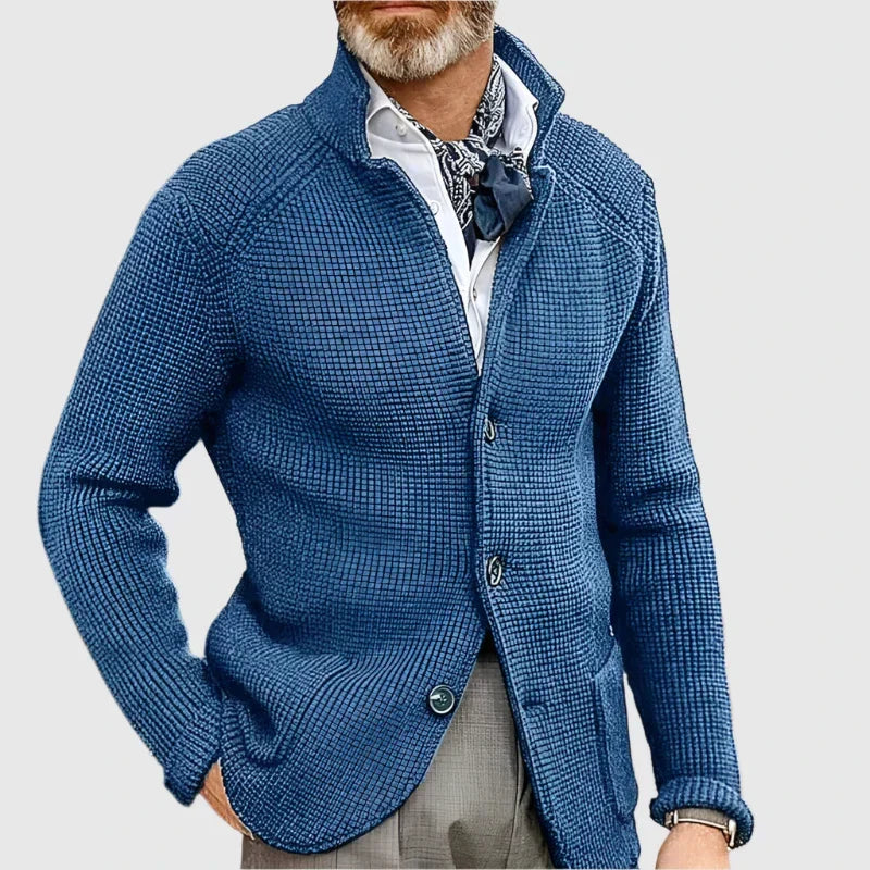 Cardigan en maille intemporelle boutonné du bureau à la soirée homme – Le Conquet