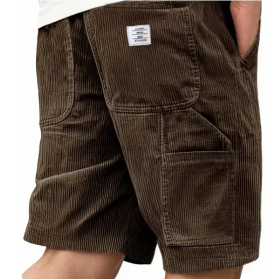 Short cargo en velours côtelé