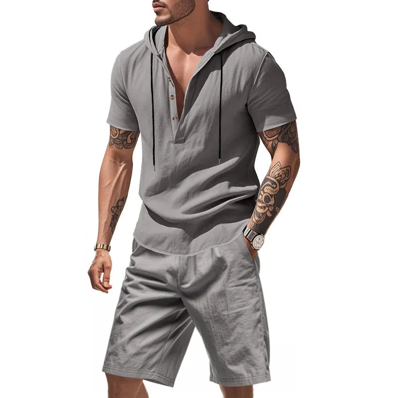 Ensemble sweat à capuche et short