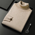 Pull à col haut en maille chaude à la finition soignée homme – Serre-Ponçon