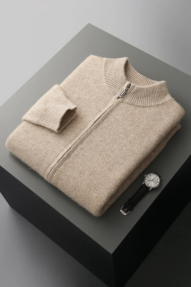 Gilet de luxe en laine de cachemire coupe soignée premium homme – Lanildut