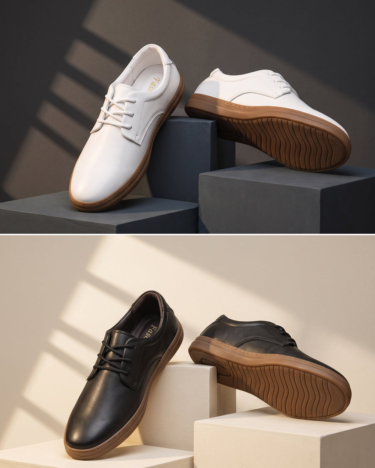 Chaussures à lacets semelle contrastée silhouette intemporelle homme – Castillon