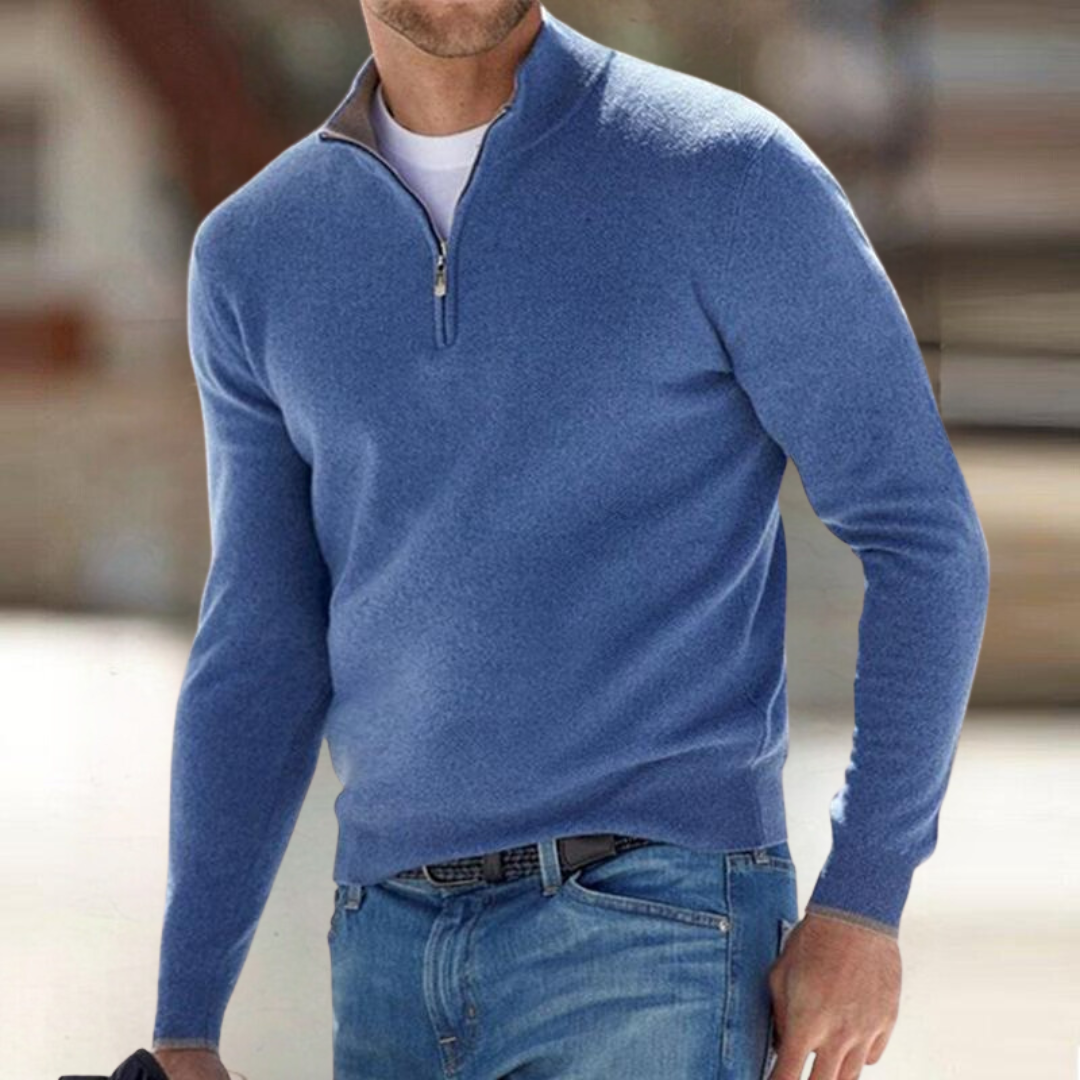 Pull zippé col montant maille douce coupe ajustée rythme du quotidien homme – Villeneuve-sur-Lot