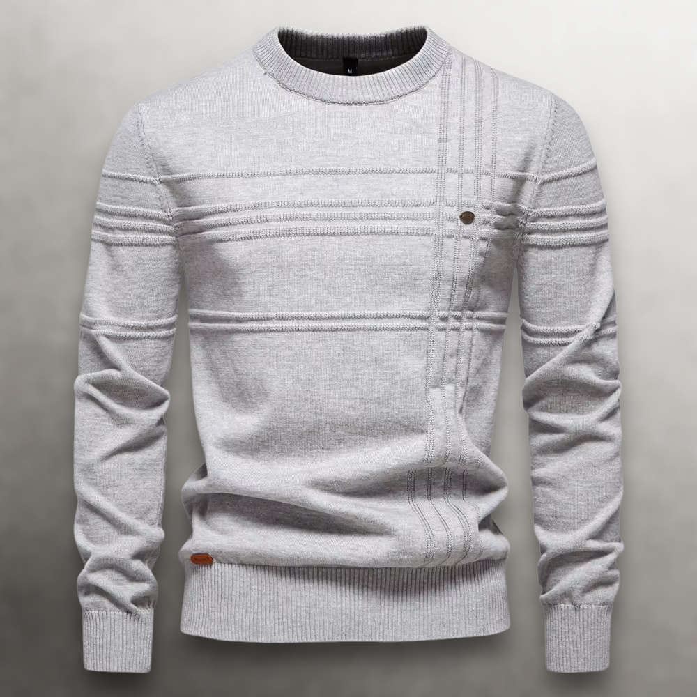 Pull classique et élégant en maille chaude coupe ajustée quotidien homme – Vieux-Boucau