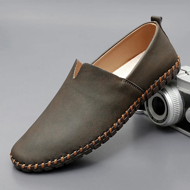 Mocassins classiques en cuir confort quotidien finition soignée homme – Ancy