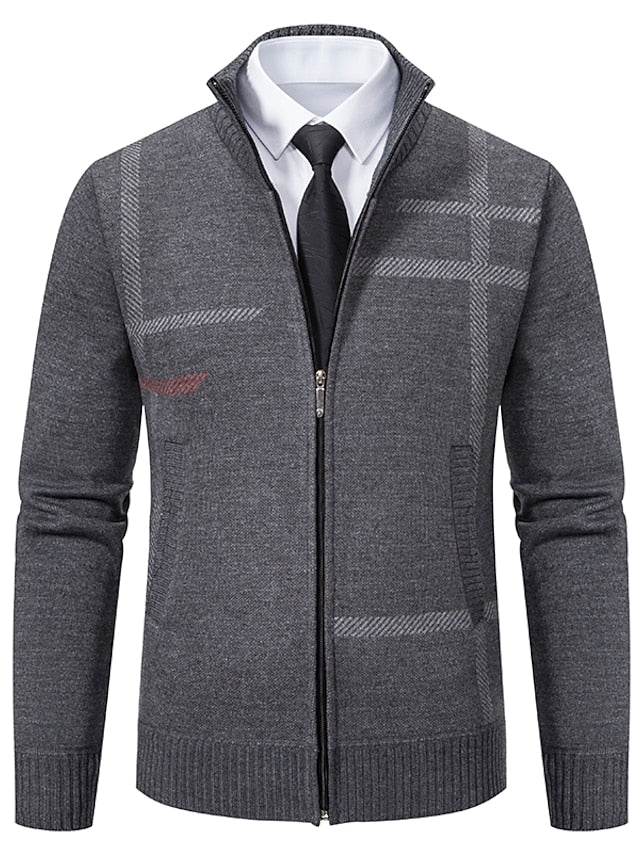 Pull zippé pratique en maille au style intemporel homme – Quai Voltaire