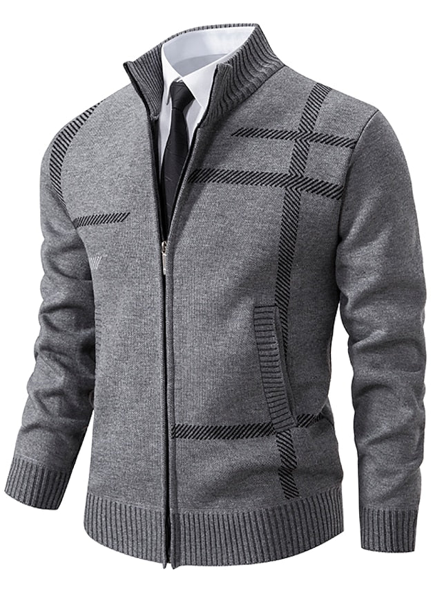Pull zippé pratique en maille au style intemporel homme – Quai Voltaire