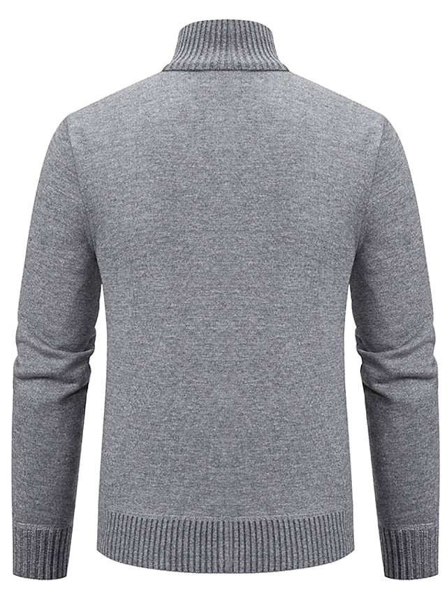 Pull zippé pratique en maille au style intemporel homme – Quai Voltaire