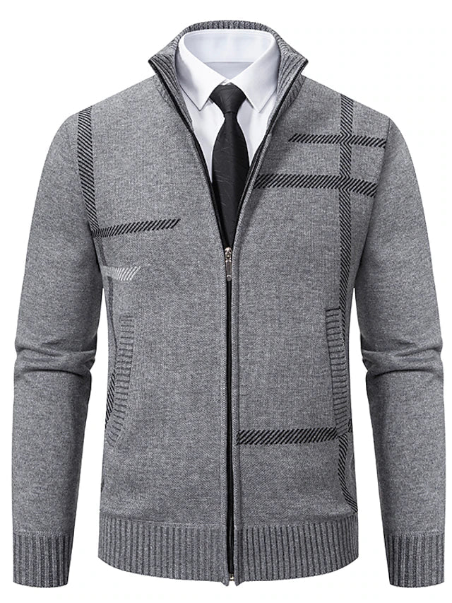 Pull zippé pratique en maille au style intemporel homme – Quai Voltaire