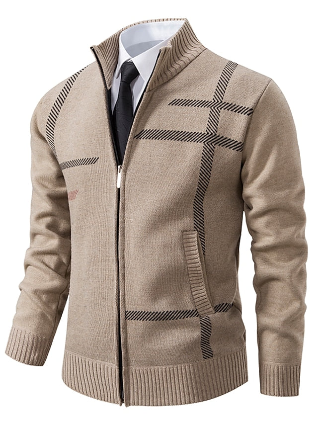 Pull zippé pratique en maille au style intemporel homme – Quai Voltaire