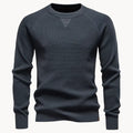 Pull col rond en maille côtelée manches raglan élégant homme – Beynac