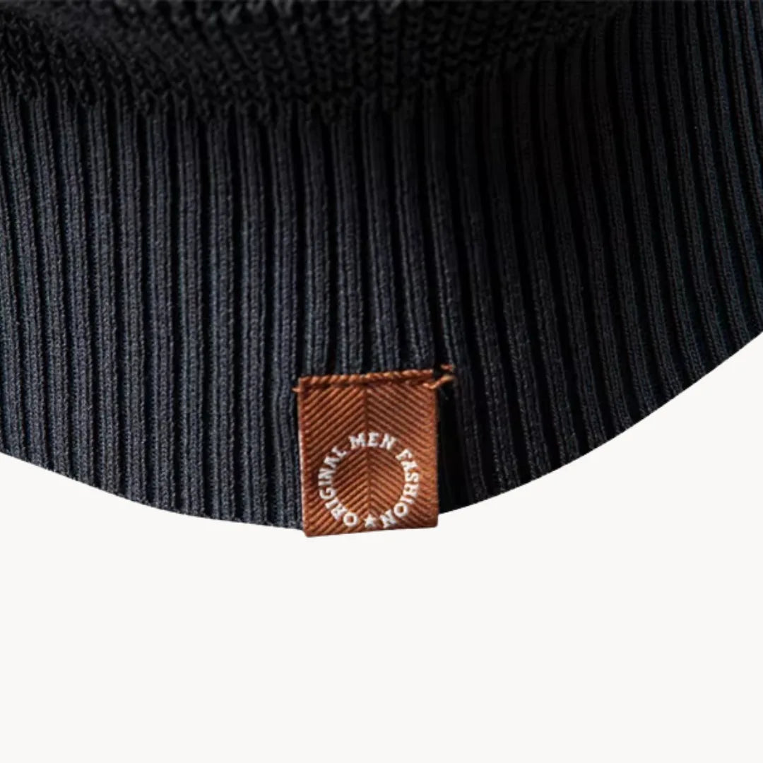 Pull col rond en maille côtelée manches raglan élégant homme – Beynac