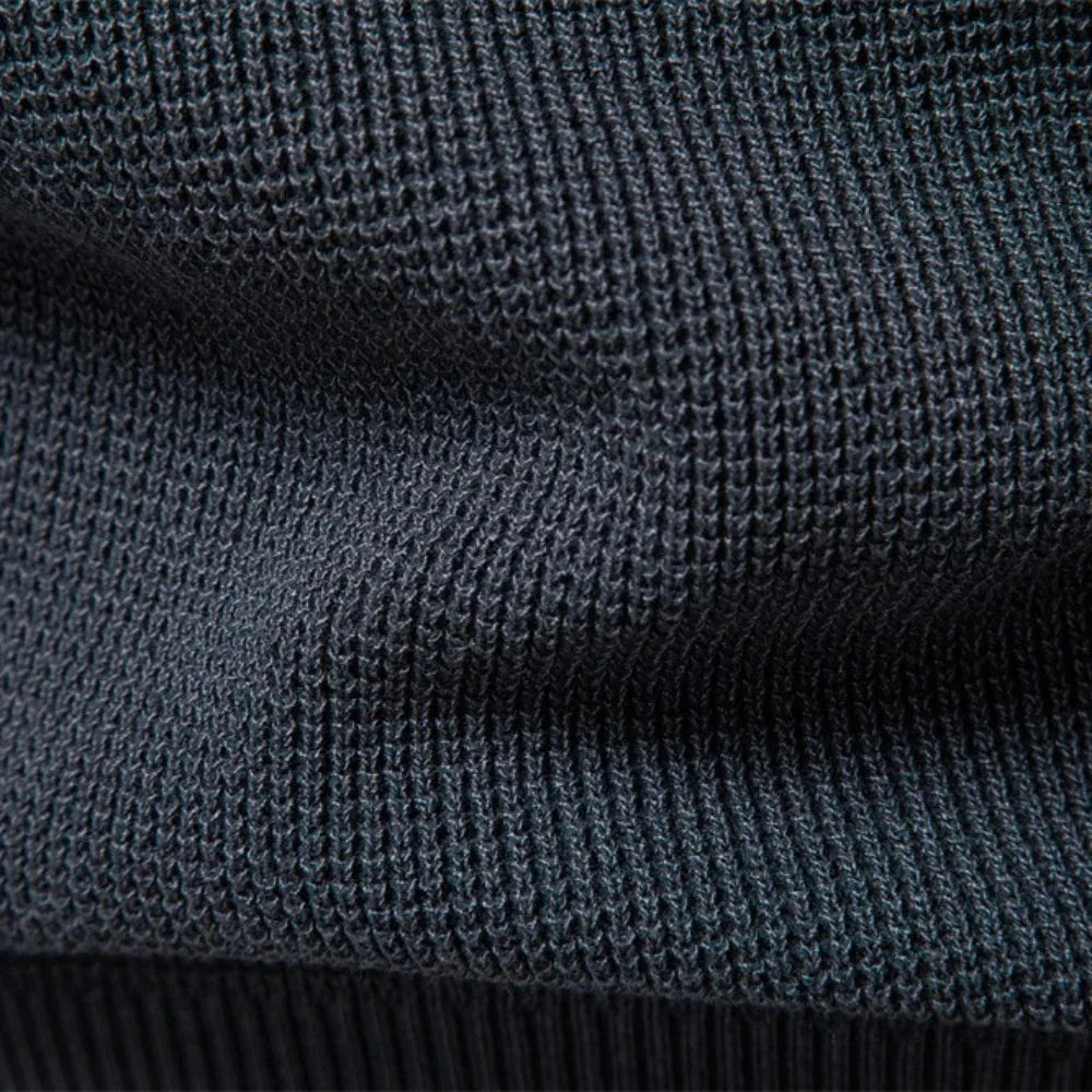 Pull col rond en maille côtelée manches raglan élégant homme – Beynac