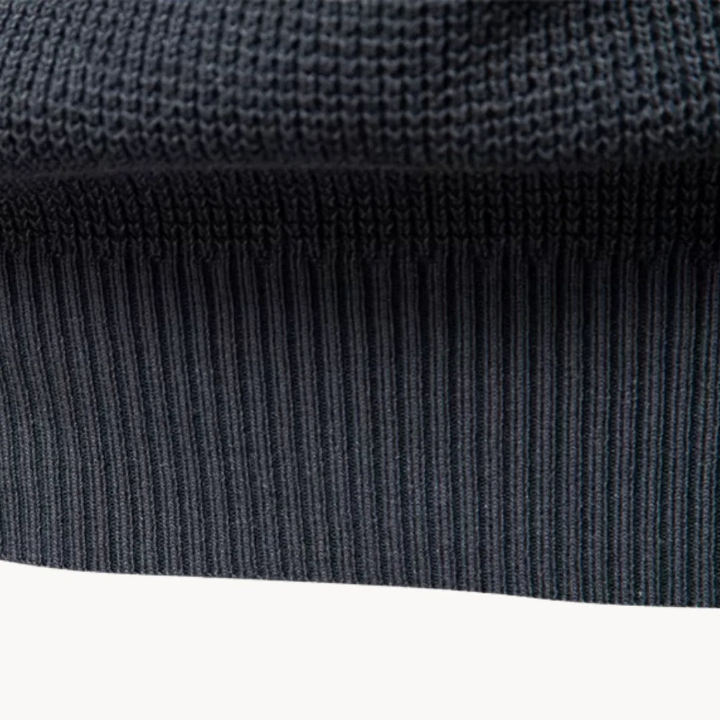 Pull col rond en maille côtelée manches raglan élégant homme – Beynac