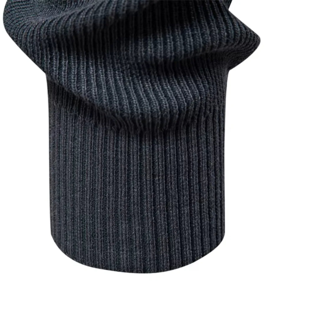 Pull col rond en maille côtelée manches raglan élégant homme – Beynac