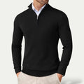 Pull en cachemire demi-zip col montant coupe slim homme – Portsall