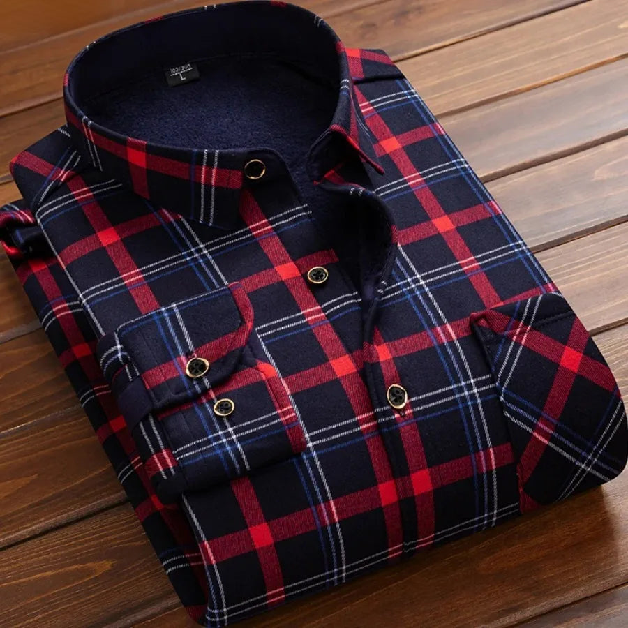 Polo boutonné à motif imprimé