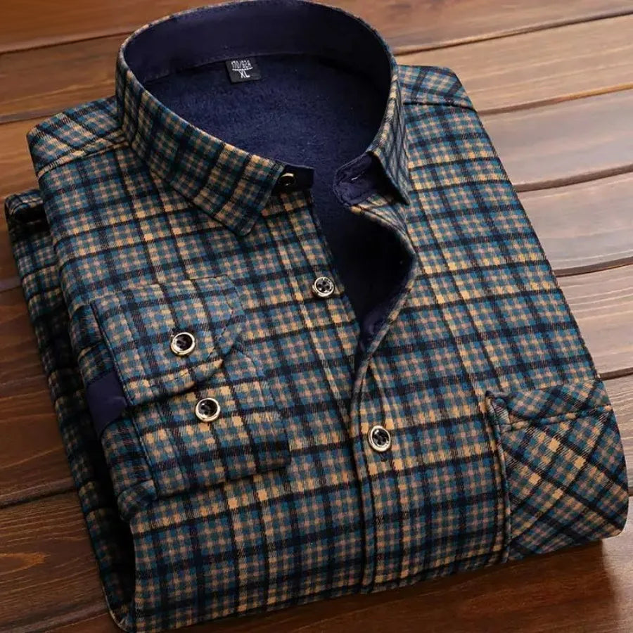 Polo boutonné à motif imprimé