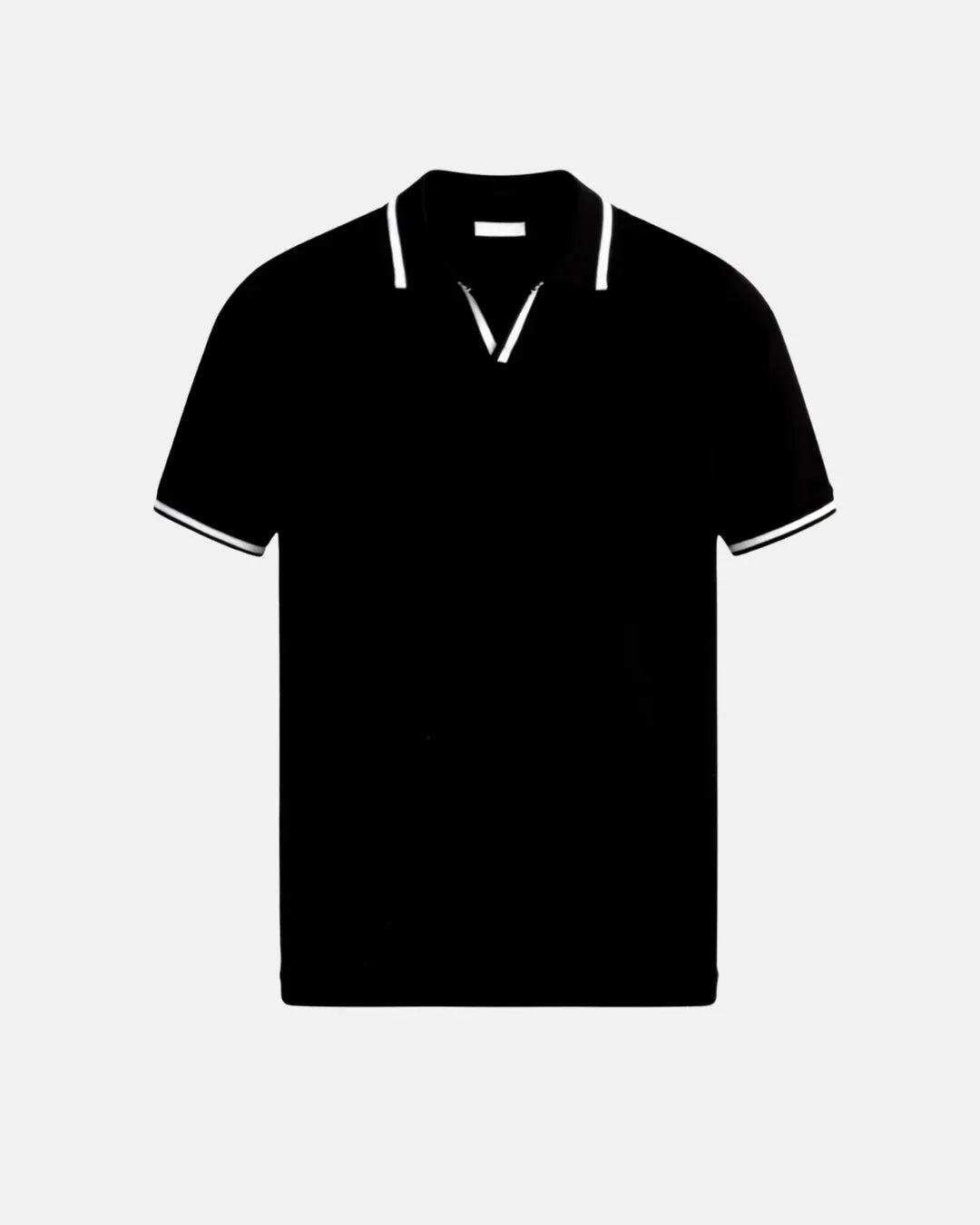 Polo piqué à passepoils contrastants