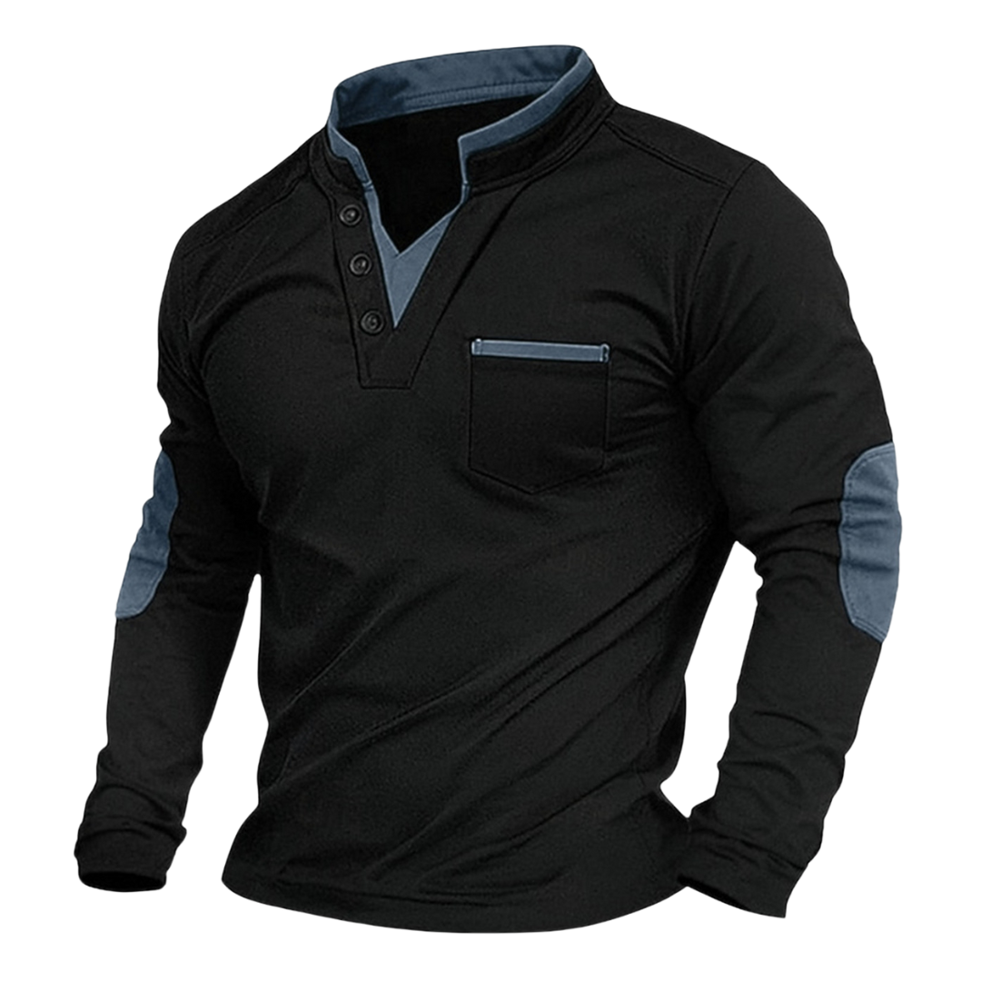 Pull col V confortable doux quotidien finition soignée homme – Saint-Fargeau