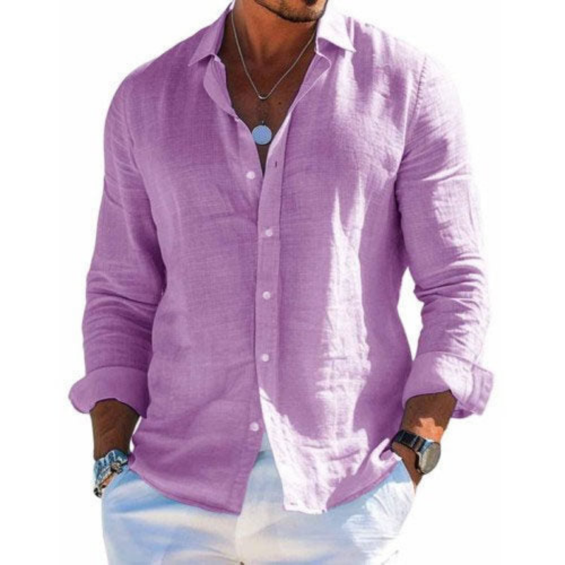 Chemise d'été légère aspect lin