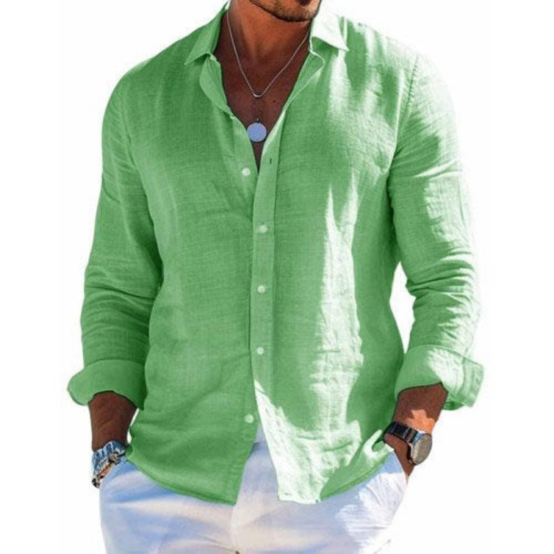 Chemise d'été légère aspect lin