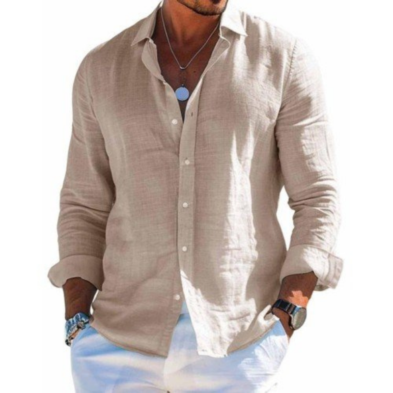 Chemise d'été légère aspect lin