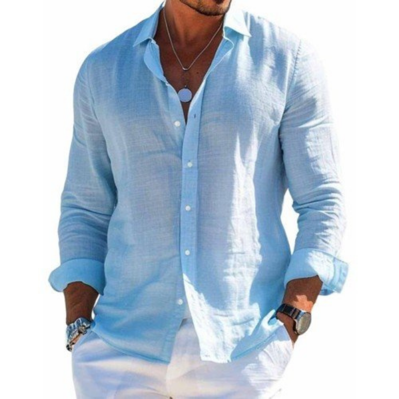 Chemise d'été légère aspect lin